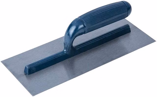 Bluespot Tools Plasterer's Trowel with Steel Blade and Blue Plastic Handle