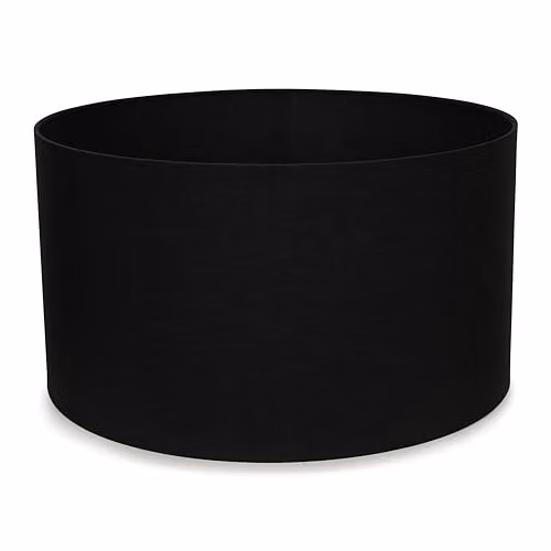 ValueLights Modern Black Fabric Drum Ceiling Lamp Shade, Width: 45 cm – 6