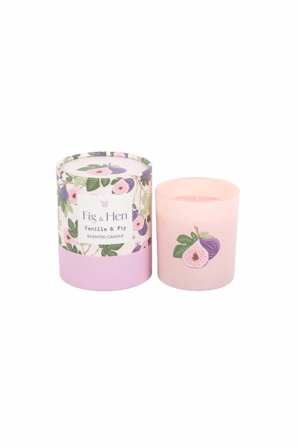 KDMD Vanilla & Fig Scented Candle, Pink Votive Glass Candle with Fresh, Fruity and Gourmand Notes – 2