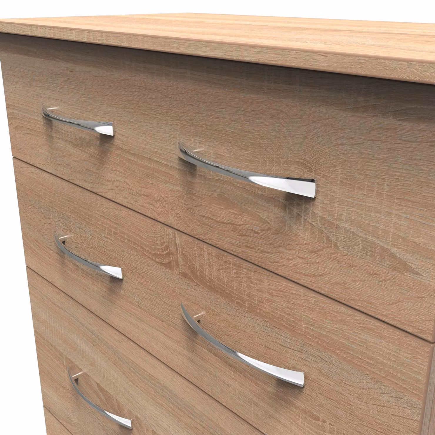 Avon Ready Assembled 4 Drawer Deep Chest in Oak – 3