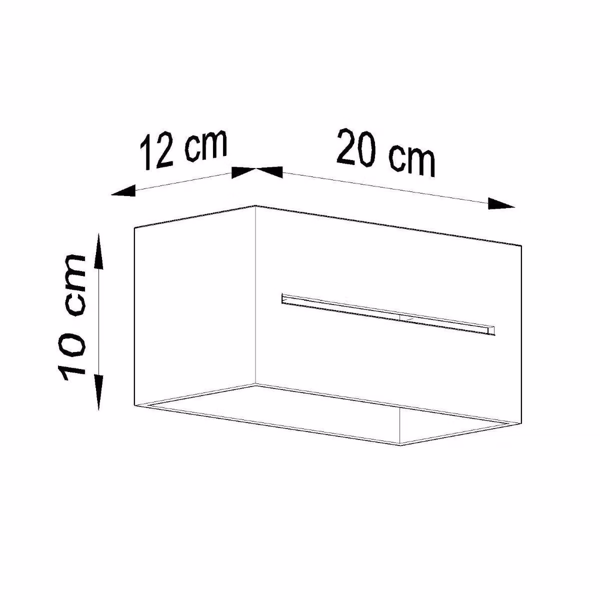 Sollux Lighting Modern Grey Aluminium Up and Down Wall Lamp, W/D/H: 10 x 20 x 12 cm – 3
