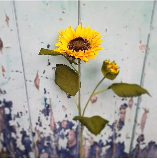 KDMD Yellow Artificial Sunflower Floral Decor, 3 Pack, Height: 47 cm