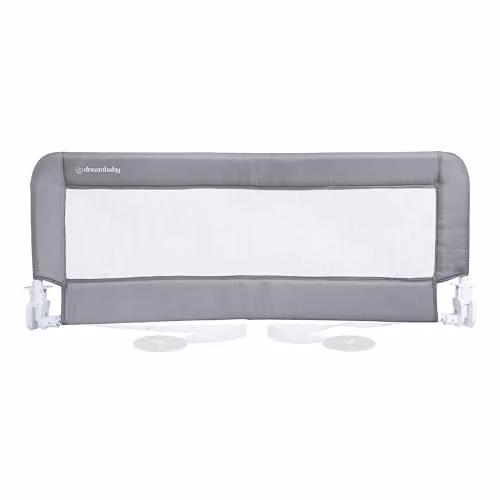 Dreambaby Milan Padded Toddler Bed Guard in Grey, W: 110 cm, H: 45.5 cm