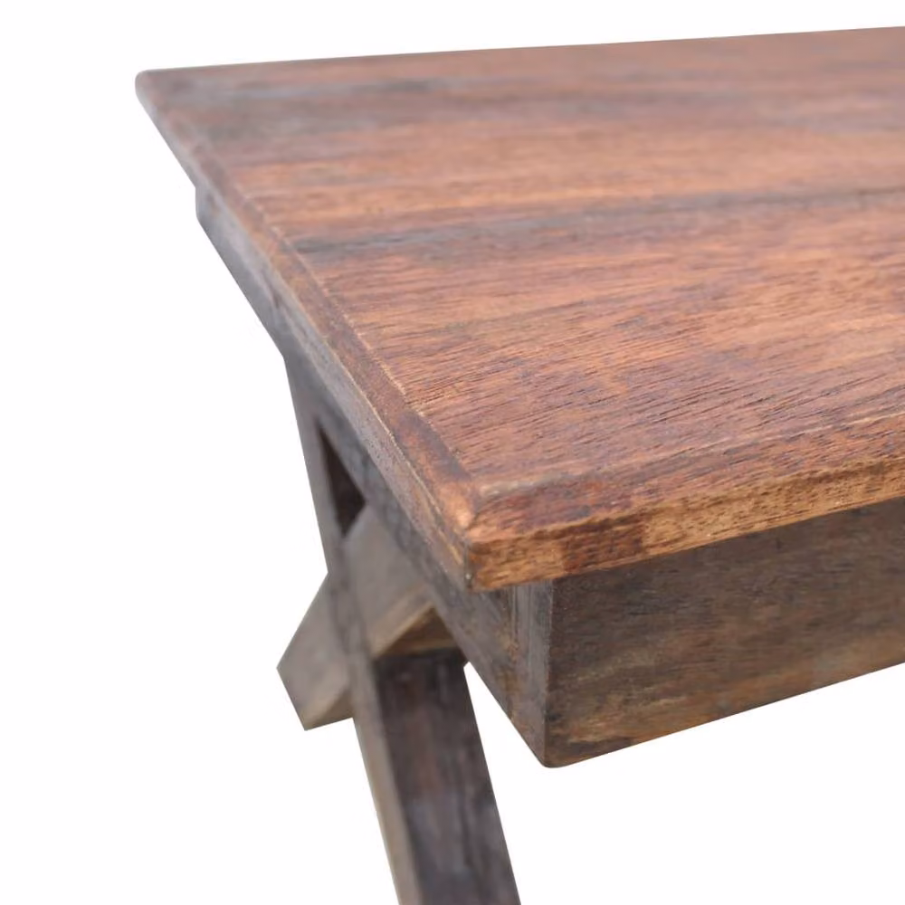 Berkfield Home Sturdy Rectangular Coffee Table in Brown Solid Reclaimed Wood, W: 110 cm, D: 60 cm, H: 45 cm – 3