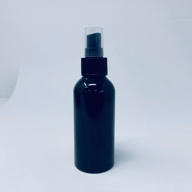 KDMK 120ml Black and Blue Aluminium Spray Bottle for Cosmetics and Oils