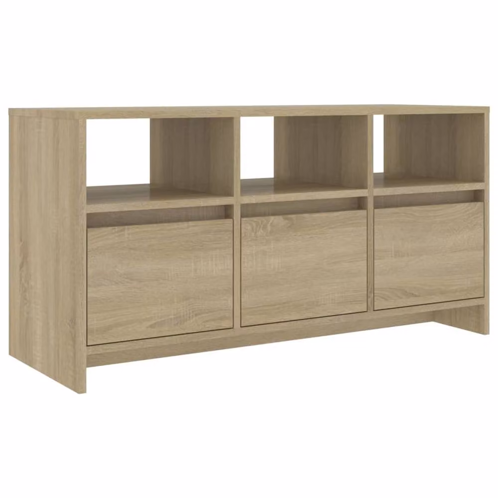 Berkfield Home Modern Sonoma Oak TV Cabinet in Beige, W/D/H: 102 x 37.5 x 52.5 cm – 2