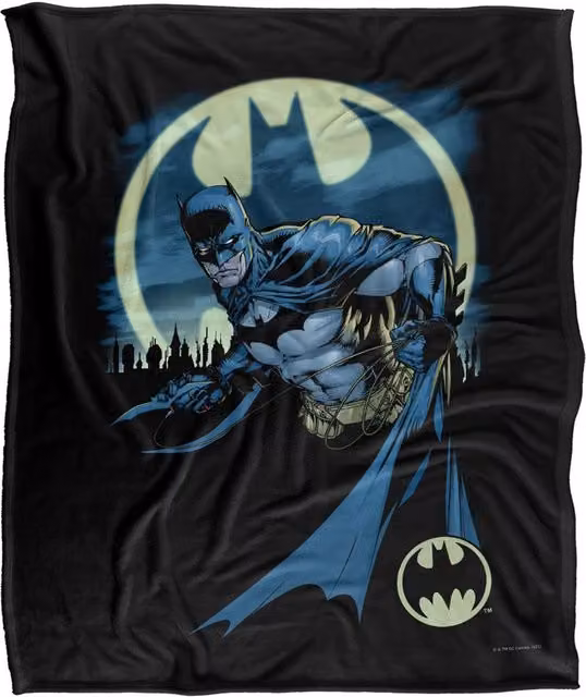 LOGOVISION Batman Heed The Call Super Soft Silky Touch Fleece Throw Blanket, Multicolour, W: 152.4 cm x H: 152.4 cm – 6