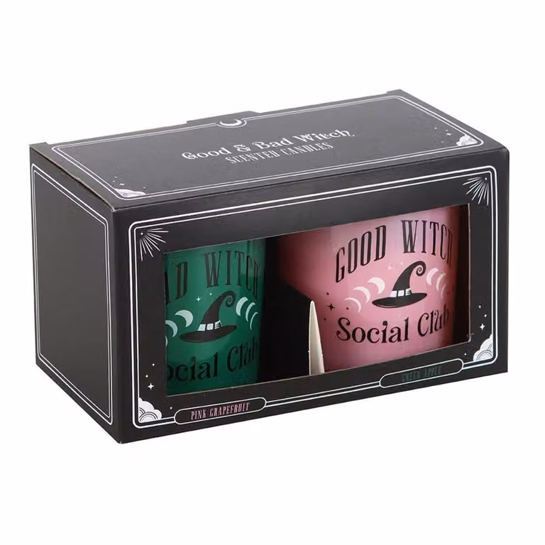 Something Different Good Witch and Bad Witch Fruity Scented Candle Pack of 2, Multicolour