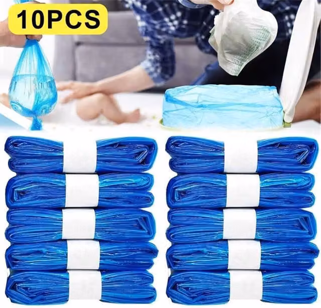 Nordara 10-Pack Blue Disposal Refill Cassettes for Twist and Click Nappy Bins – 1