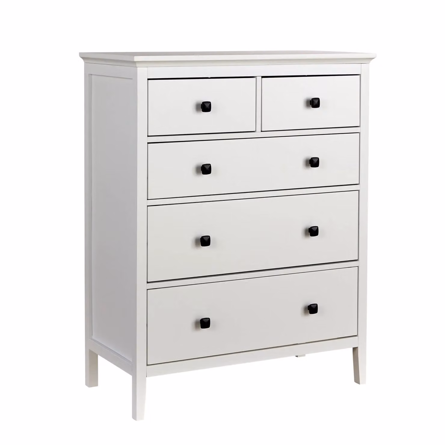 Home Source 5 Drawer White MDF Bedroom Chest of Drawers, Width: 80 cm – 4