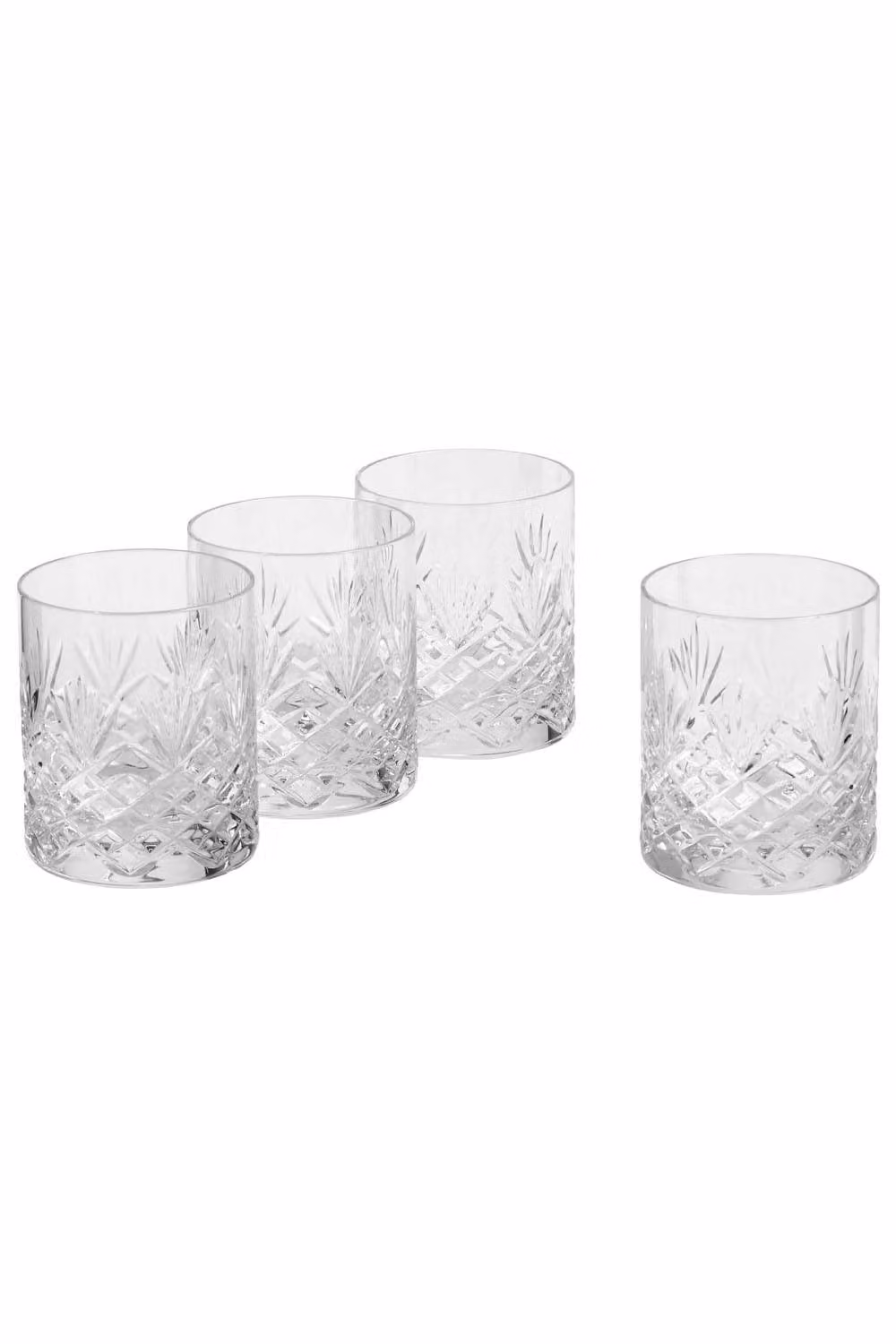 Royal Doulton Highgate Set of 4 Transparent Whiskey Tumbler Glasses – 2