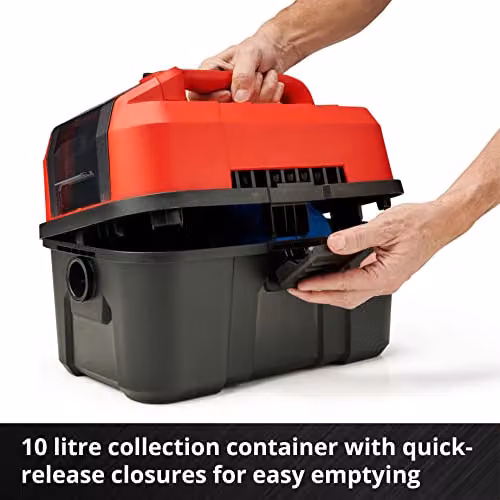 Einhell 18V PXC Cordless Wet and Dry Vacuum Cleaner with Blow Function in Red – 5