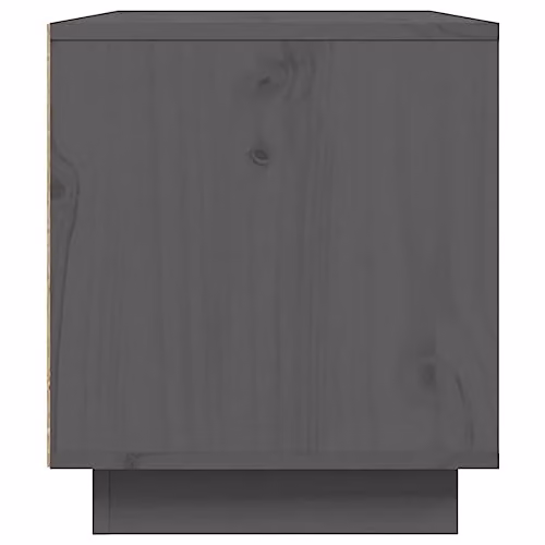 vidaXL Modern Grey Solid Wood Pine TV Cabinet W/D/H: 80 x 35 x 40.5 cm – 4