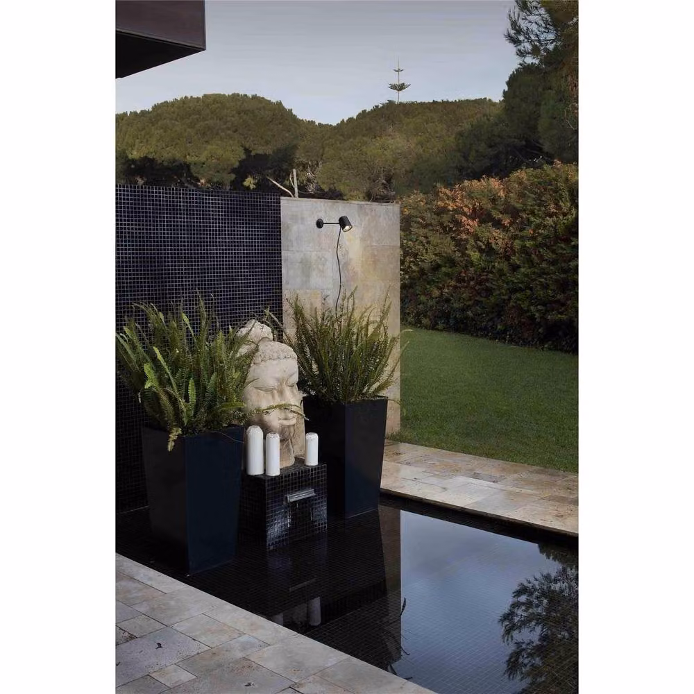Netlighting Flow Black IP65 Adjustable Outdoor Spotlight and Ground Spike with GU10 Bulb – 4