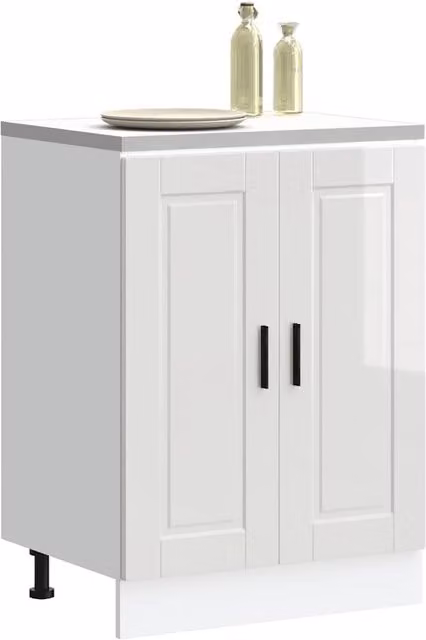 Berkfield Home Porto High Gloss White Kitchen Base Cabinet