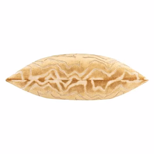 Paoletti Tierra Square Graphic Velvet Cushion in Brown and Gold, W/D/H: 50 x 50 x 5 cm – 3