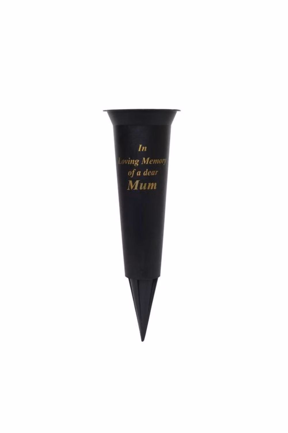 KDMD Black and Gold Plastic Grave Vases for Condolence, Pack of 5, Height: 23 cm – 2
