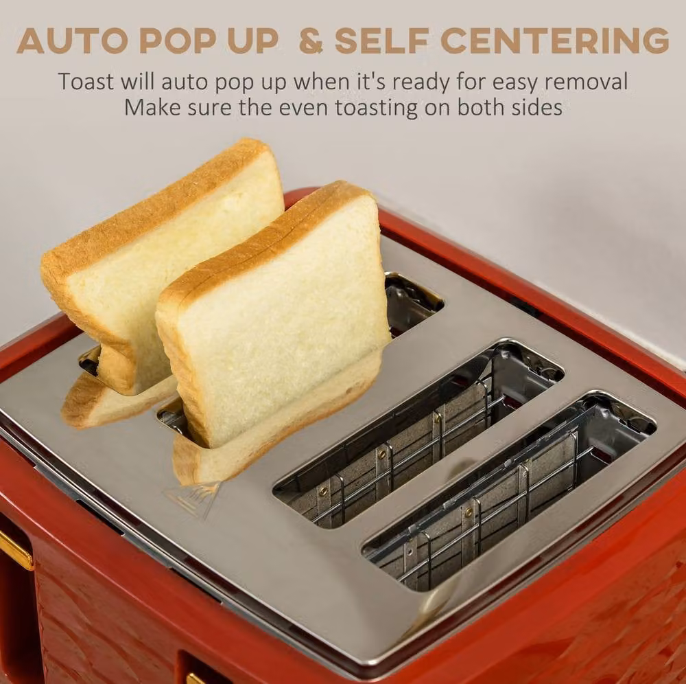STILVORA Kettle and 4 Slice Toaster Set in Red – 7