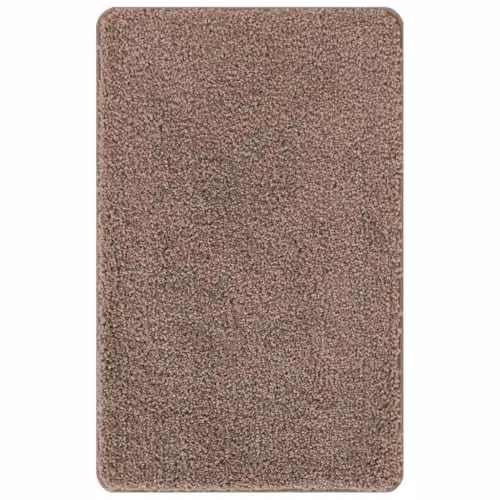 vidaXL Anti-slip Brown Cotton Bath Mat, W: 60 cm, D: 90 cm – 1