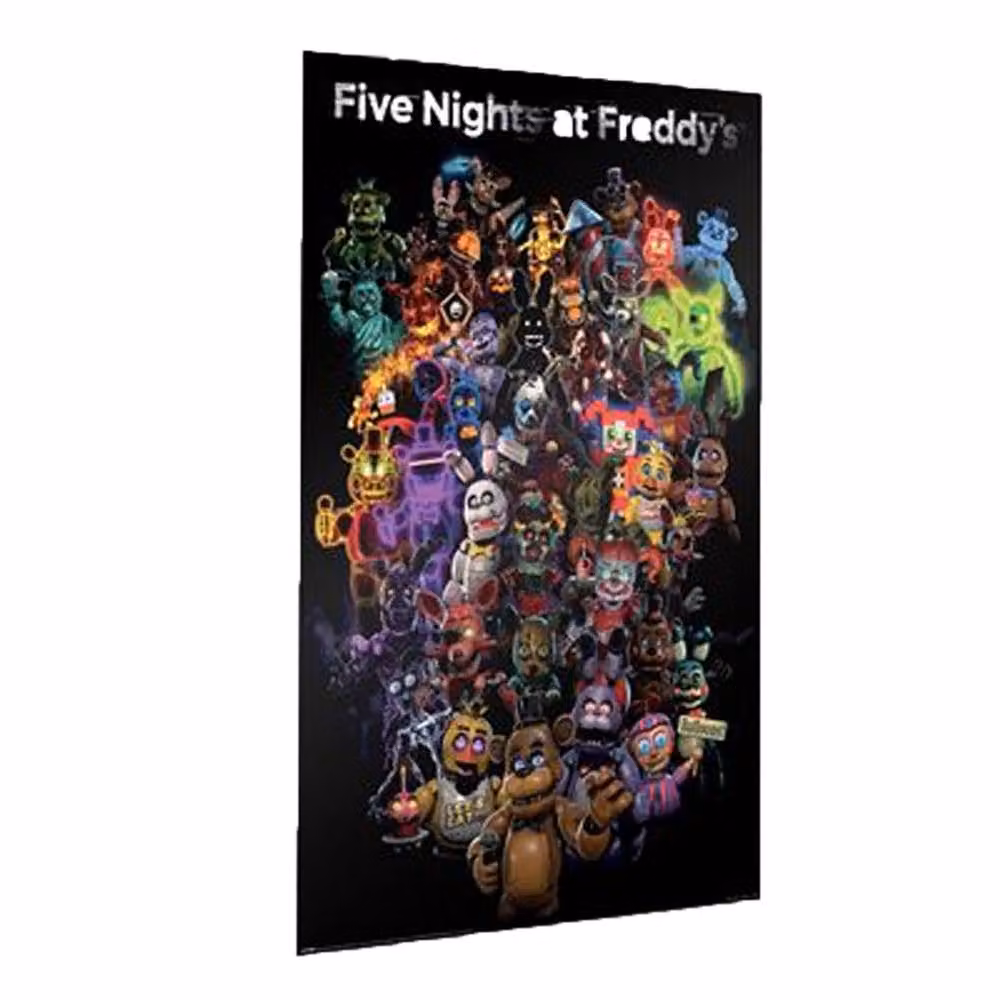 Five Nights At Freddys Multicolour Graphic Collage Paper Poster – 2