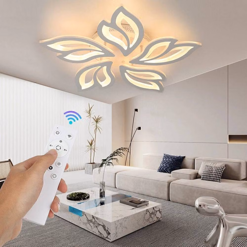 FLAVORA Modern LED Ceiling Light in White – 2