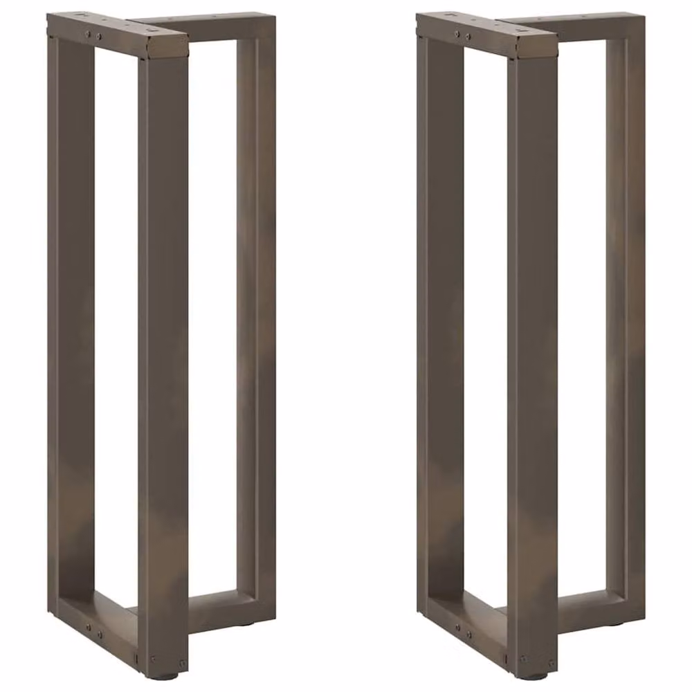 Berkfield T-Shaped Bar Table Legs, 2 Piece Set, Dark Grey Steel, W: 50 cm, D: 35 cm, H: 110 cm – 1