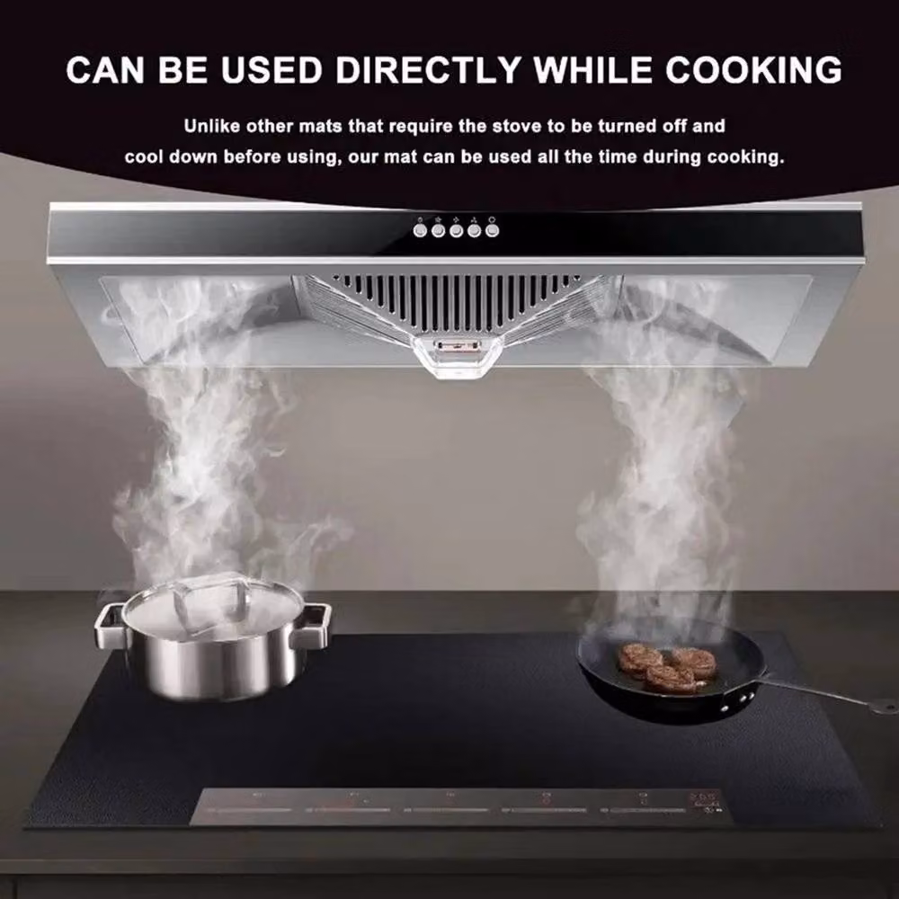 KORVIXA Black Silicone Induction Hob Protector Mat – 5