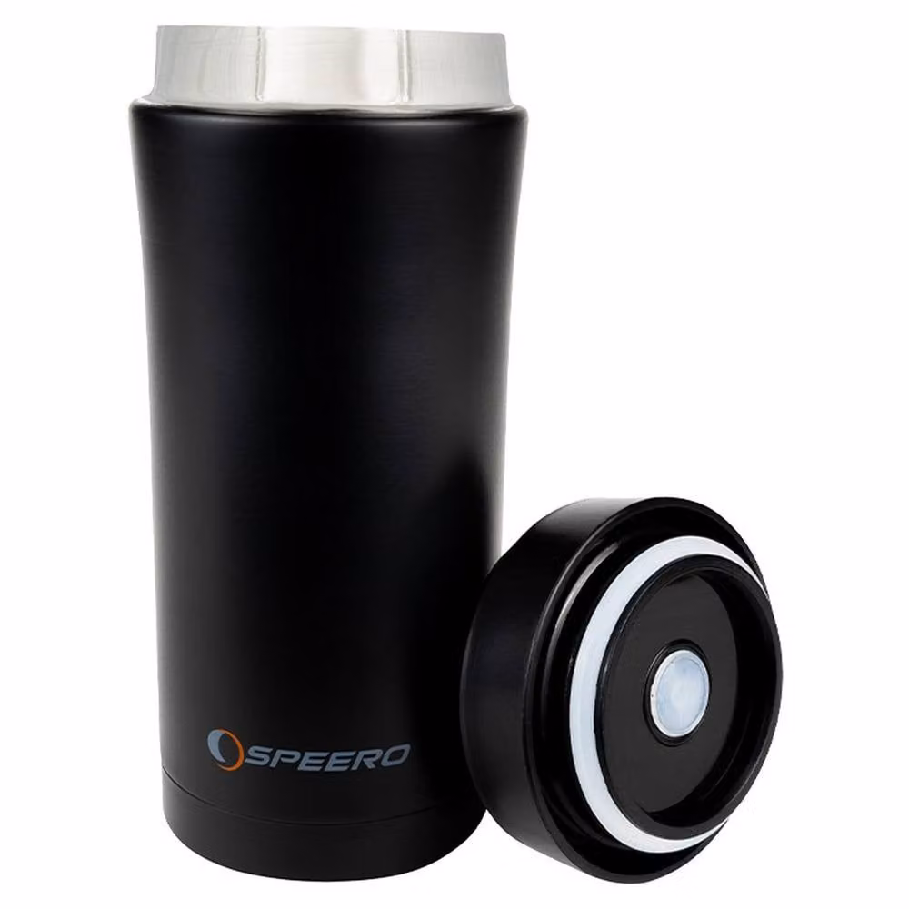 Speero Thermate Stainless Steel Thermal Mug with Lid, Black, 330 ml – 3
