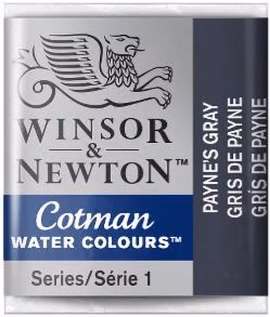 Winsor and Newton Cotman Watercolour Half Pan Paint in Payne's Gray