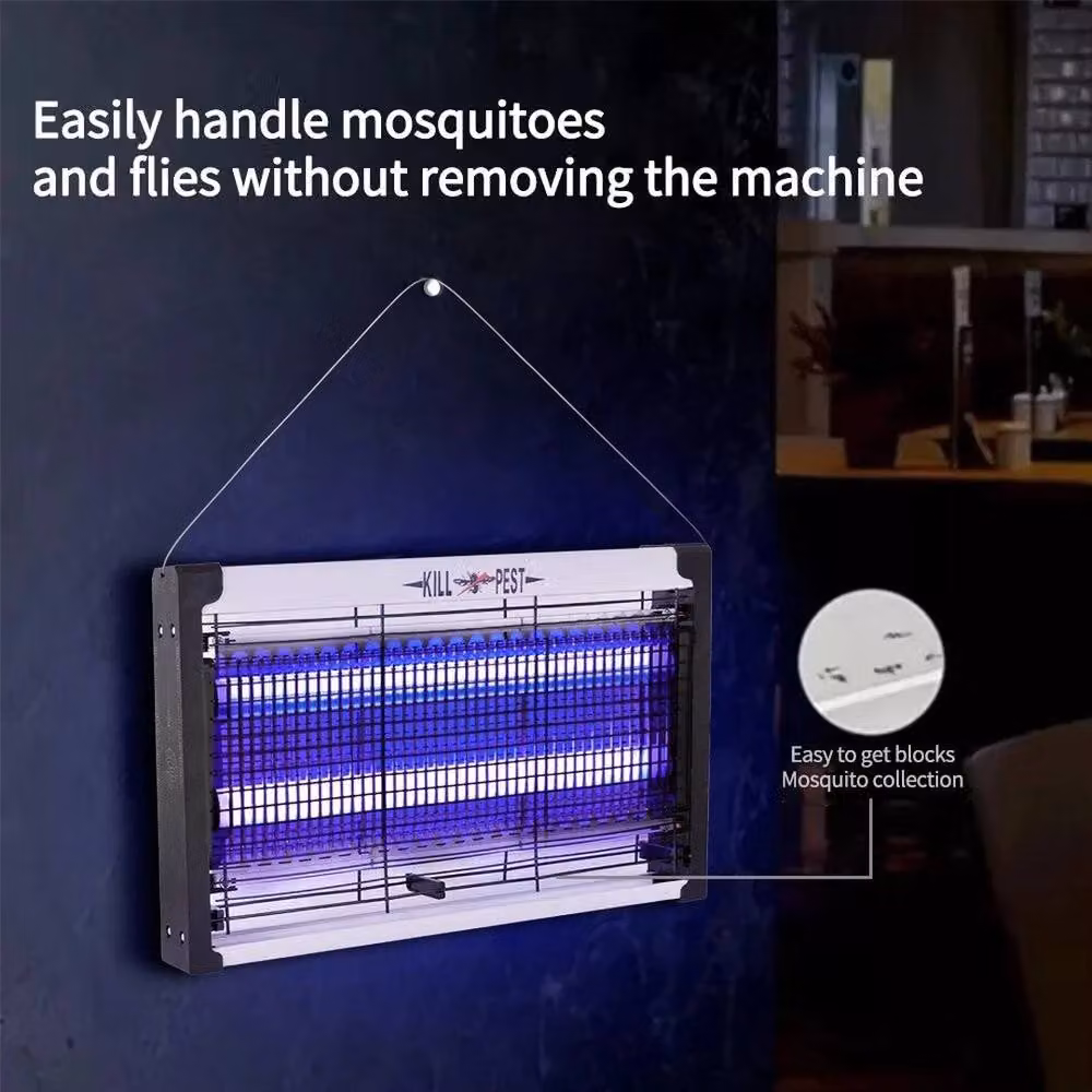 NESTLUNE 50W UV Electric Indoor Insect Bug Zapper Pest Trap, White, W: 100 cm, H: 100 cm – 5