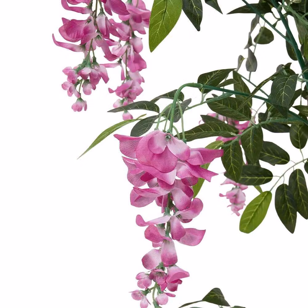 FLAVORA Pink Artificial Wisteria Blossom Tree – 2