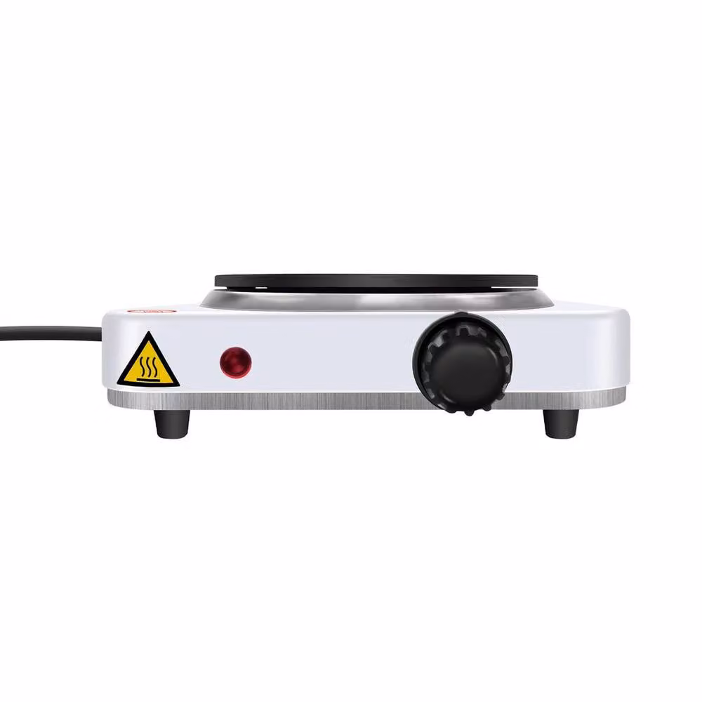 FLAVORA Single Electric Hot Plate Table Top Hob in White – 2