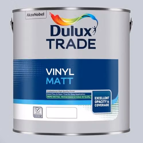 Dulux Trade Vinyl Matt Paint in Misty Mirror, 2.5 l