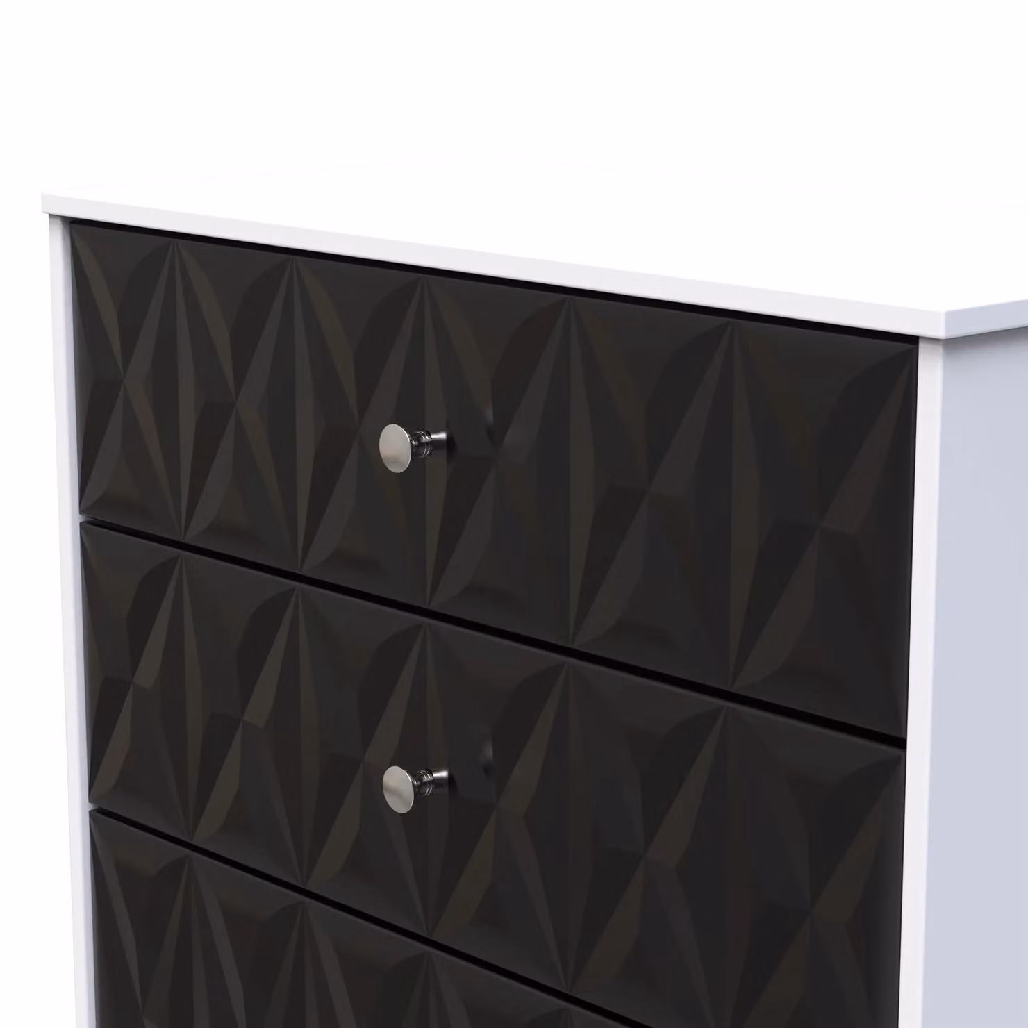 Ready Assembled 2 U Memphis 3 Drawer Deep Chest in Black – 3