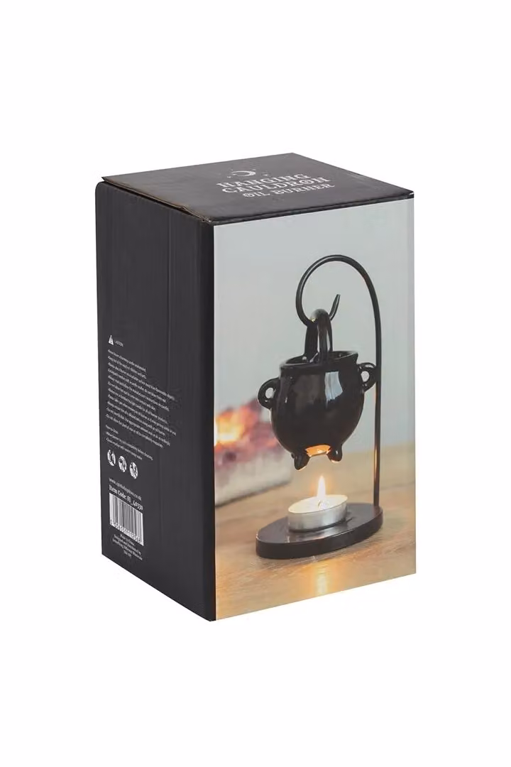 KDMD Black Ceramic Hanging Cauldron Tealight Oil Burner – 2