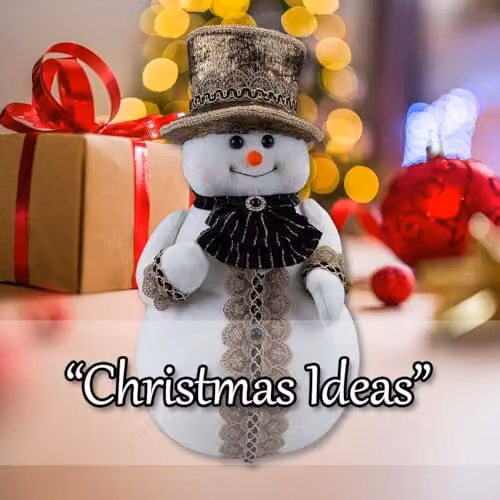 VFM e-Store Christmas Snowman Decoration in White and Black, H 39 cm x W 20 cm x D 20 cm – 5
