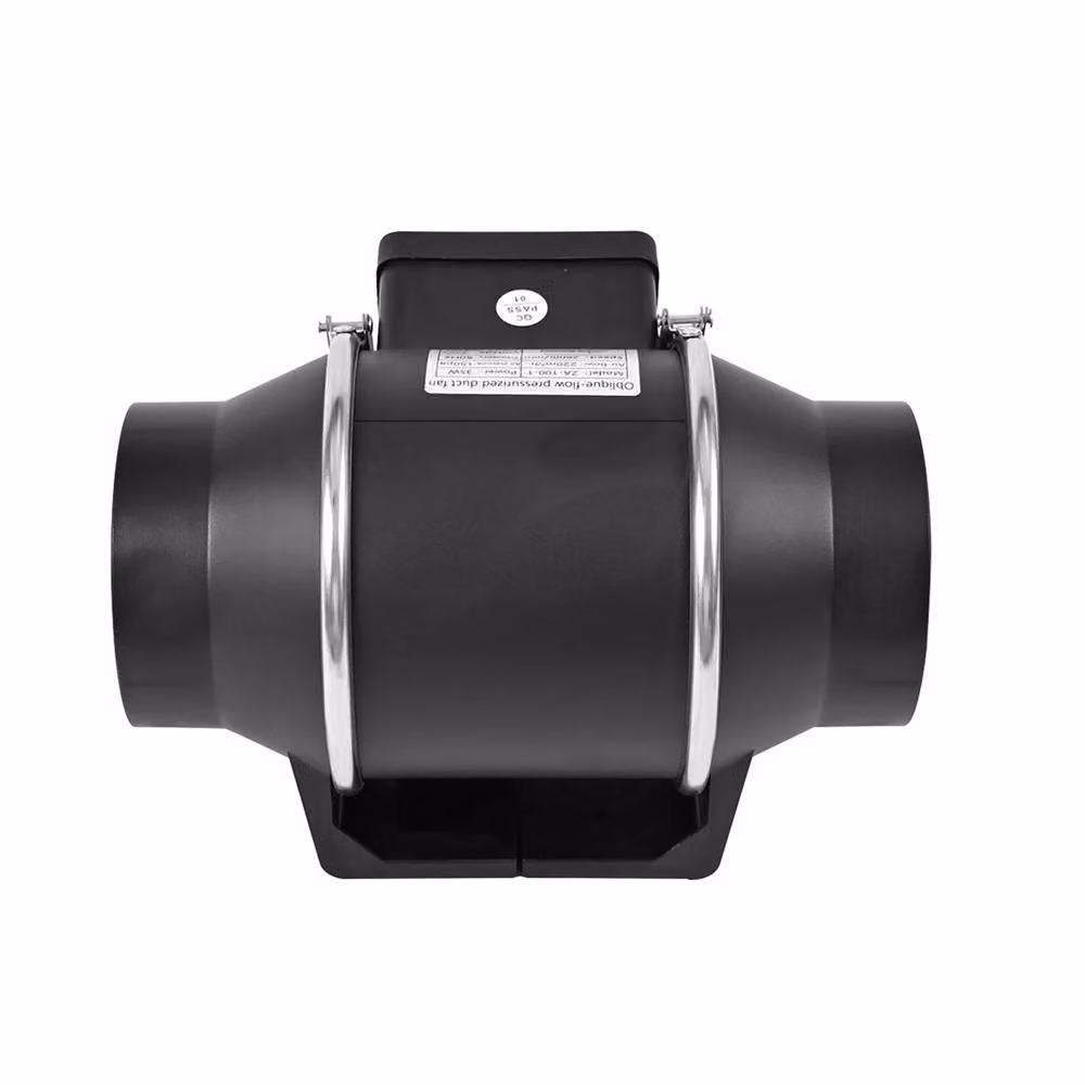 Havendro Black Quiet Inline Duct Extractor Fan for Bathroom and Hydroponics – 3