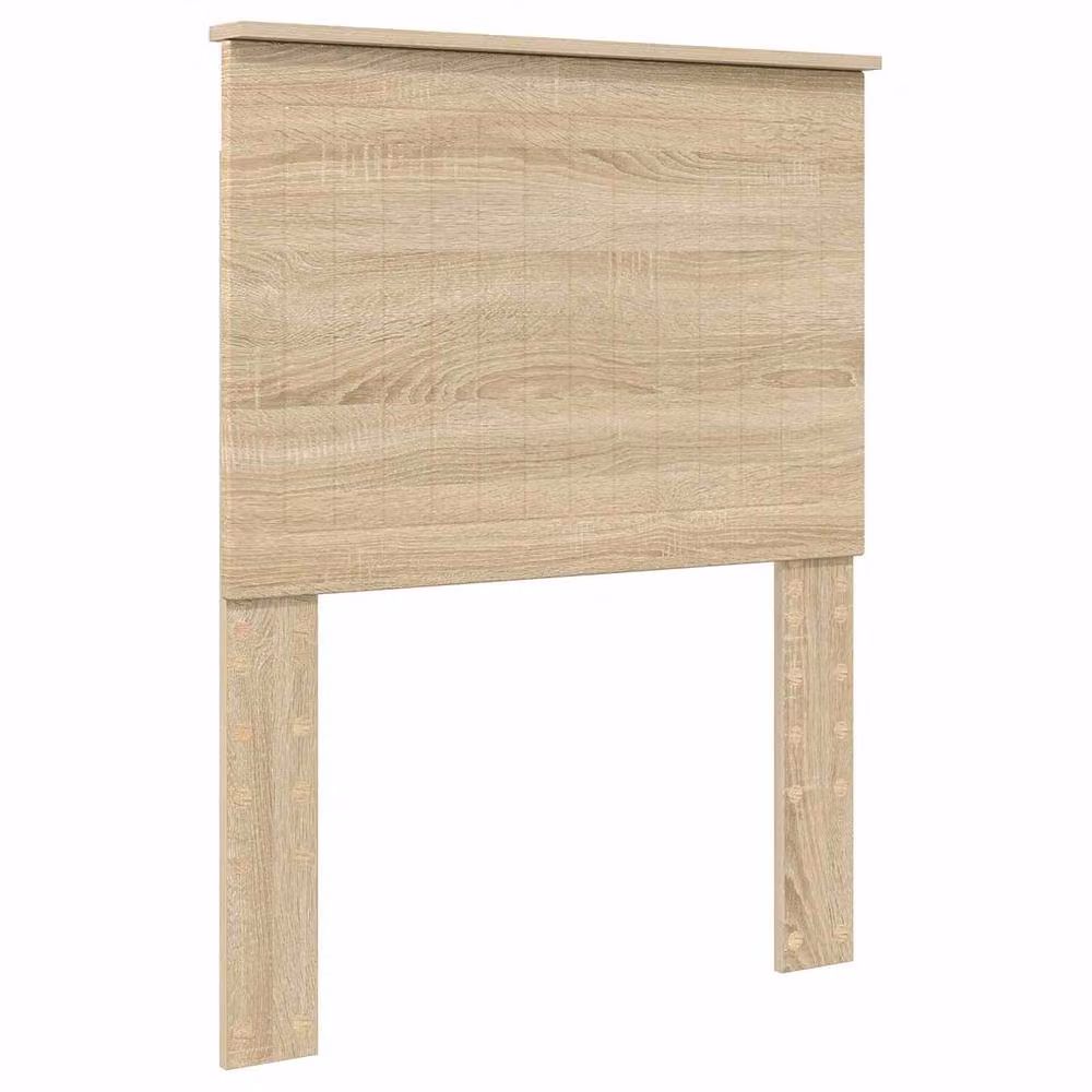 Berkfield Home Modern Bed Frame in Sonoma Oak and Silver, W/D/H: 190 x 70 x 70 cm – 2