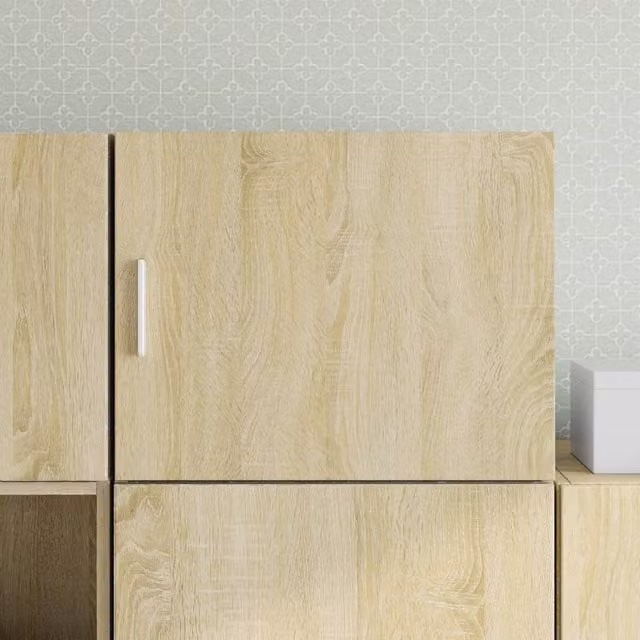 Berkfield Home Sonoma Oak Wall Cabinet in Beige, W/D/H: 50 x 42.5 x 40 cm