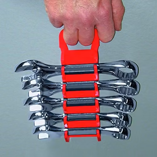 Ernst Manufacturing 11-Position Stubby Wrench Organiser, Red – 2