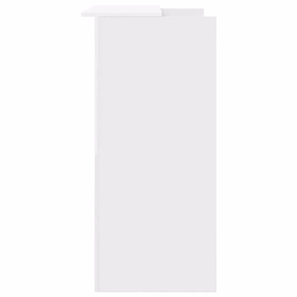 Berkfield Home White Reception Desk in Engineered Wood, W: 100 cm, D: 50 cm, H: 103.5 cm – 2