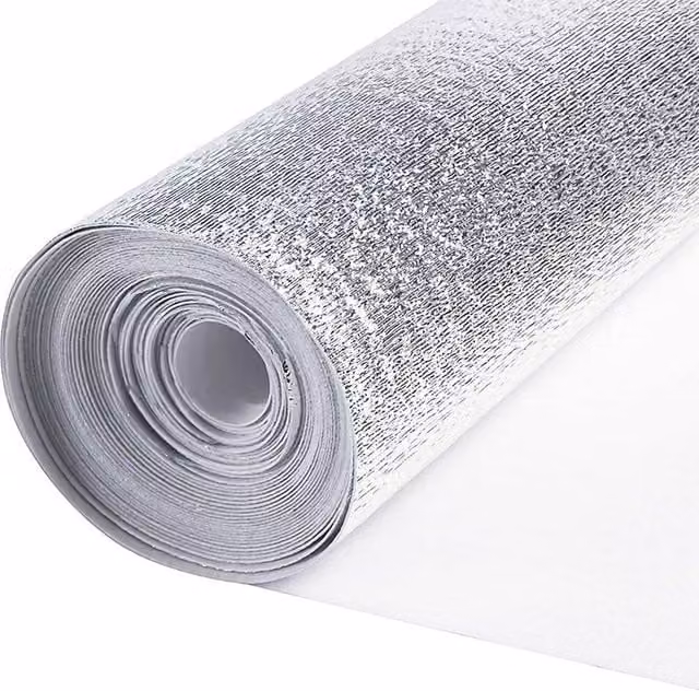 KORVIXA Silver Aluminium Radiator Heat Reflective Insulating Foil, W: 50 cm, L: 5 m – 1
