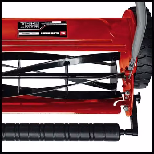Einhell GC-HM 300 Manual Hand Push Lawnmower in Red and Black with 30cm Cutting Width and 16L Grass Box – 3
