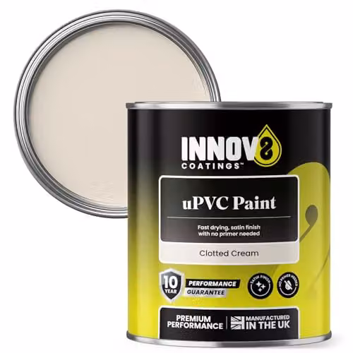 Innov8 Coatings UPVC Paint in Beige with a Satin Finish, 0.75 l – 1