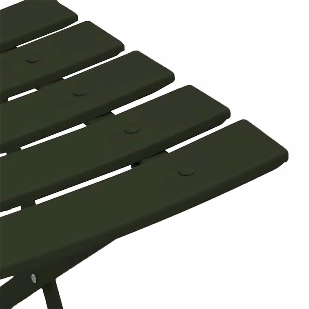Berkfield Home Green Metal Foldable Outdoor Patio Chair with Textilene Seat – 5