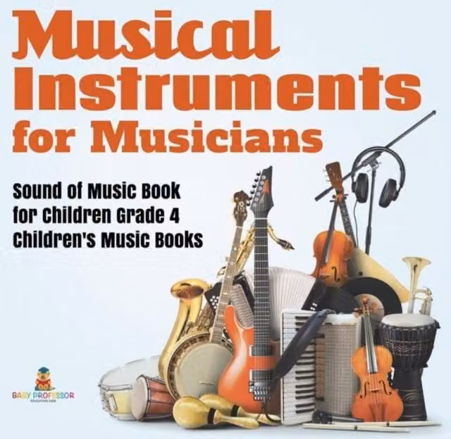 Baby Professor Musical Instruments for Musicians Sound of Music Book for Children, Multicolour