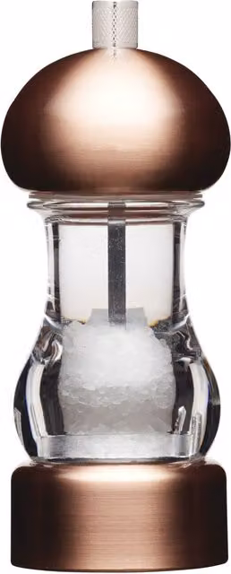 MasterClass Copper Effect Capstan Salt Mill, Height: 14.5 cm