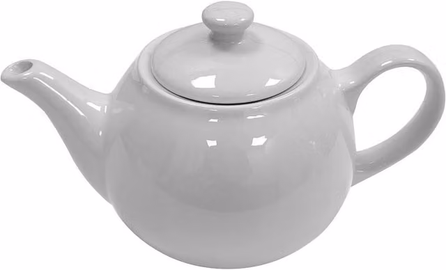 Carnaby Islington White Ceramic Teapot and Lid, 1 l