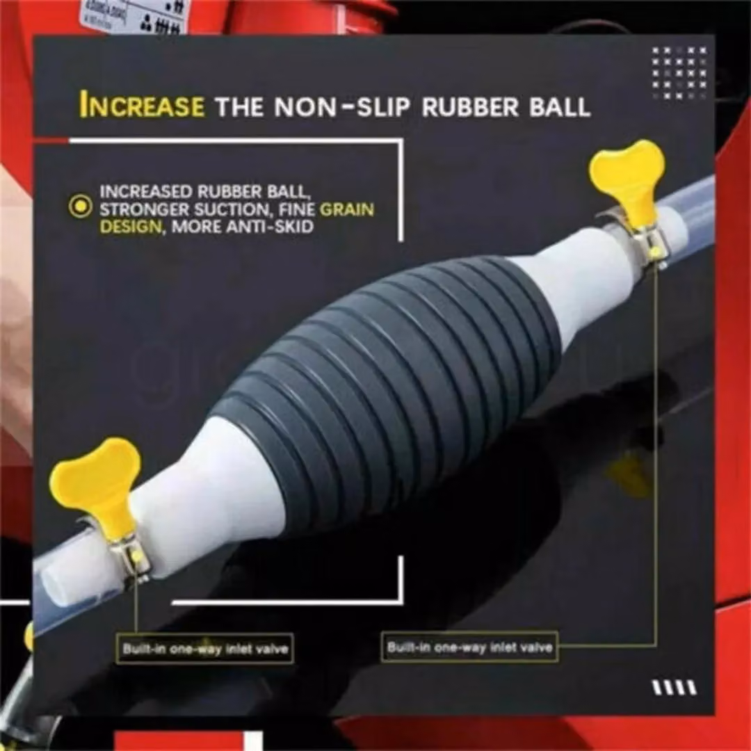 VOGREX Hand Siphon Pump for Petrol, Diesel, Water, Oil and Liquid Fuel Transfer – 3