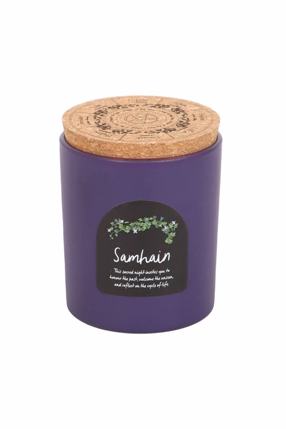KDMD Samhain Spiced Pumpkin Wheel of the Year Candle in Lavender Purple – 2